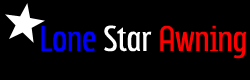 Lone Star Awning Logo San Antonio Austin Texas Black Background
