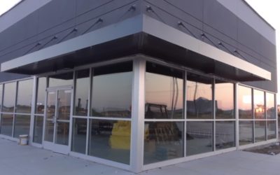 Verizon Building – Metal Awning Canopy